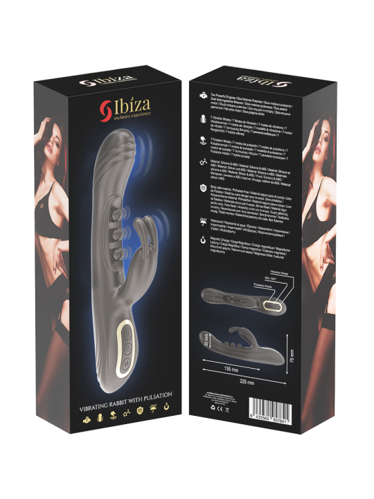 IBIZA VIBRADOR RABBIT PERLAS CON PULSACION