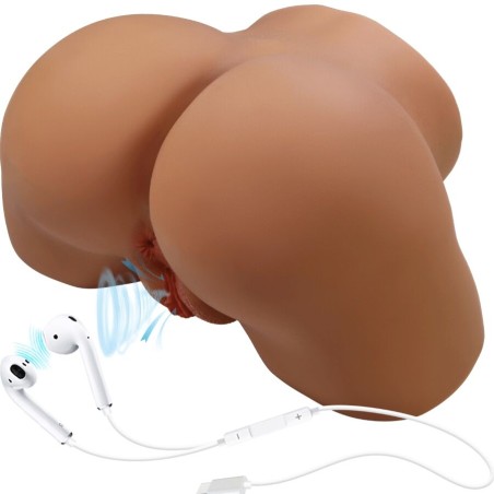 CRAZY BULL GERIANN TRASERO FEMENINO REALISTA VIBRADOR SUCCIONADOR CON SONIDO 55 KG