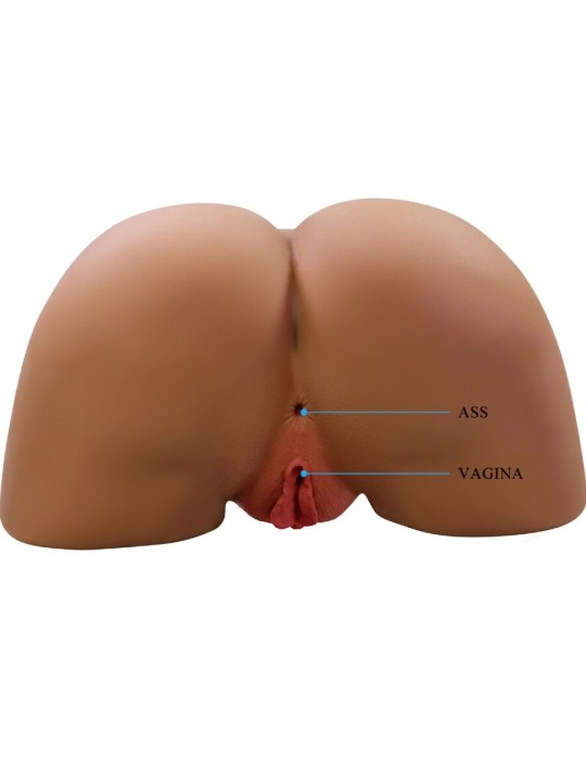 CRAZY BULL GERIANN TRASERO FEMENINO REALISTA VIBRADOR SUCCIONADOR CON SONIDO 55 KG