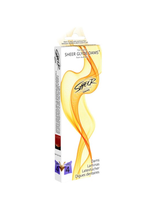 SHEER GLYDE DAMS LAMINAS LATEX SEXO ORAL MORAS SILVESTRES