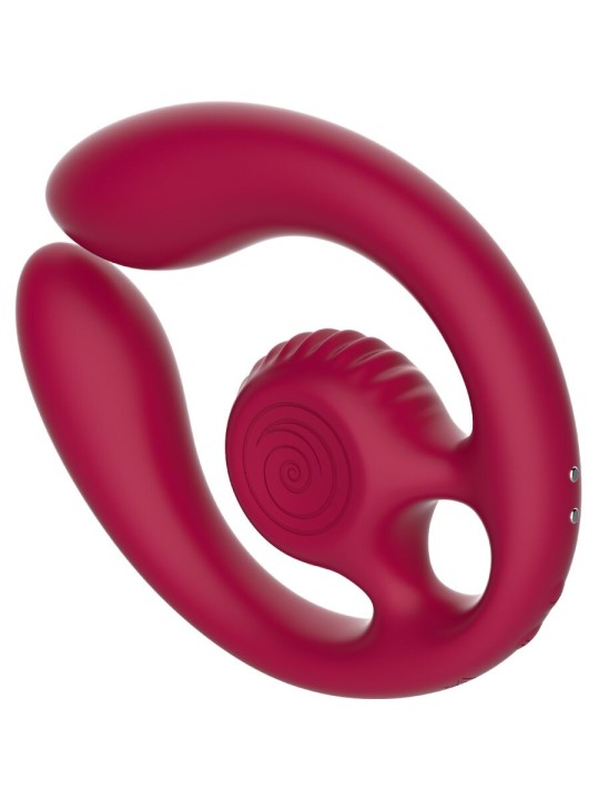 SNAIL VIBE GIZI DUO ESTIMULADOR DE PAREJAS CONTROL REMOTO BURDEOS