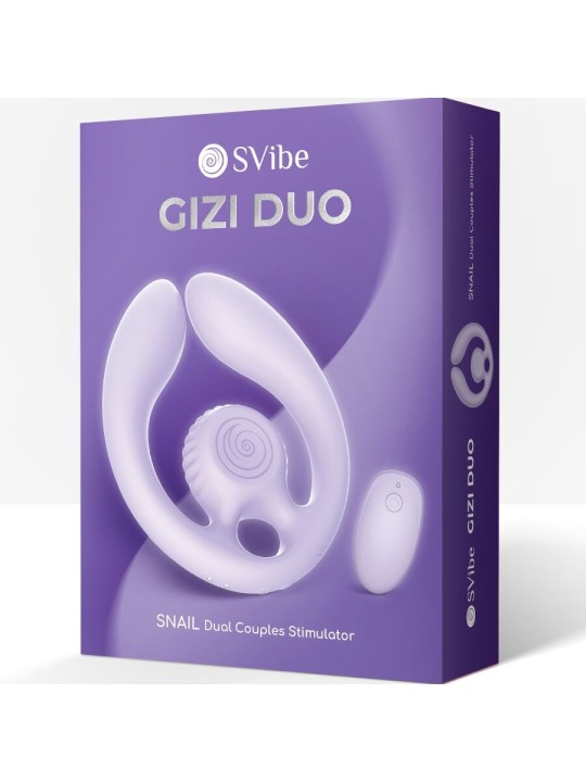 SNAIL VIBE GIZI DUO ESTIMULADOR DE PAREJAS CONTROL REMOTO LILA