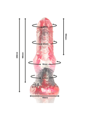 EPIC HELIOS DILDO CON TESTICULOS CALOR Y EXTASIS