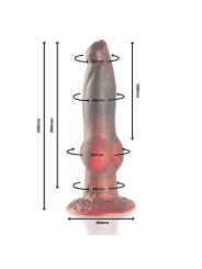 EPIC PROMETHEUS DILDO TITAN EN LLAMAS RECARGABLE CONTROL REMOTO