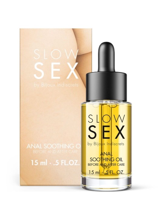 BIJOUX INDISCRETS SLOW SEX ACEITE ANAL CALMANTE 15 ML