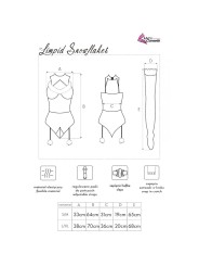 LIVCO CORSETTI FASHION LIMPID SNOWFLAKES LC 90604 BODY MEDIAS DIADEMA NAVIDENA S M