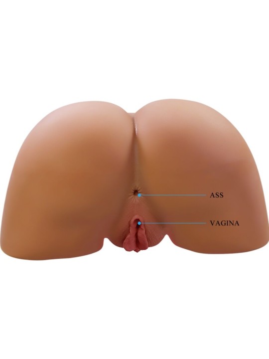 CRAZY BULL ILANA TRASERO FEMENINO REALISTA VIBRADOR SUCCIONADOR CON SONIDO 68 KG