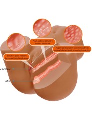 CRAZY BULL WENDY TRASERO FEMENINO REALISTA VIBRADOR SUCCIONADOR CON SONIDO 11 KG