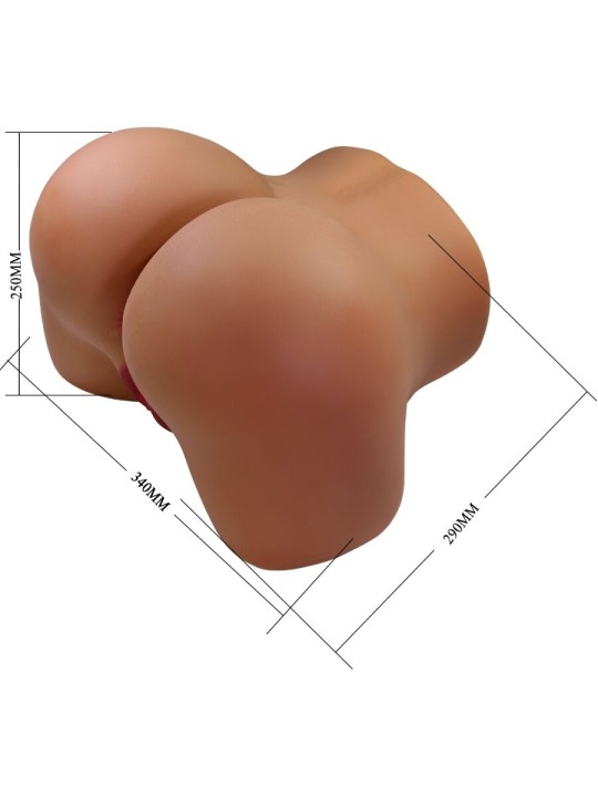 CRAZY BULL WENDY TRASERO FEMENINO REALISTA VIBRADOR SUCCIONADOR CON SONIDO 11 KG