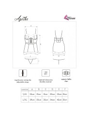 LIVCO CORSETTI FASHION AGETHE LC 90607 CAMISA TANGA GORRO NAVIDENO L XL