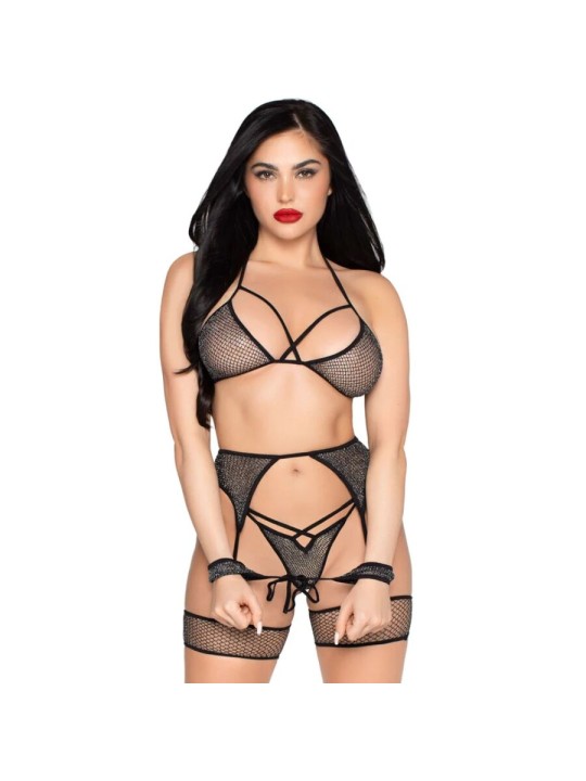 LEG AVENUE SET TOP TANGA LIGUERO ESP