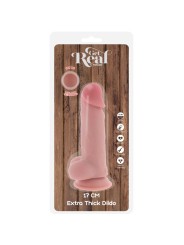 GET REAL PENE REALISTICO DELUXE CON TESTICULOS EXTRA GRUESO 17 CM