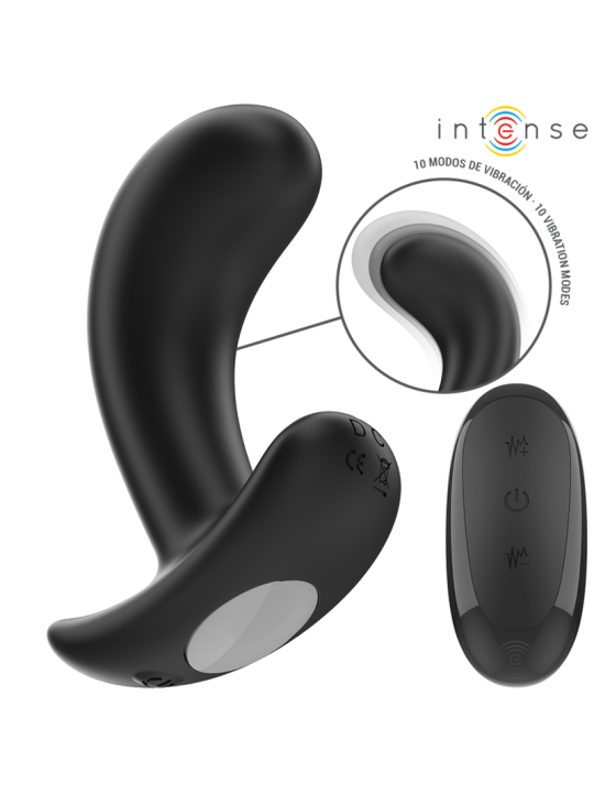 INTENSE CHANDLER PLUG ANAL 10 VIBRACIONES NEGRO CONTROL REMOTO