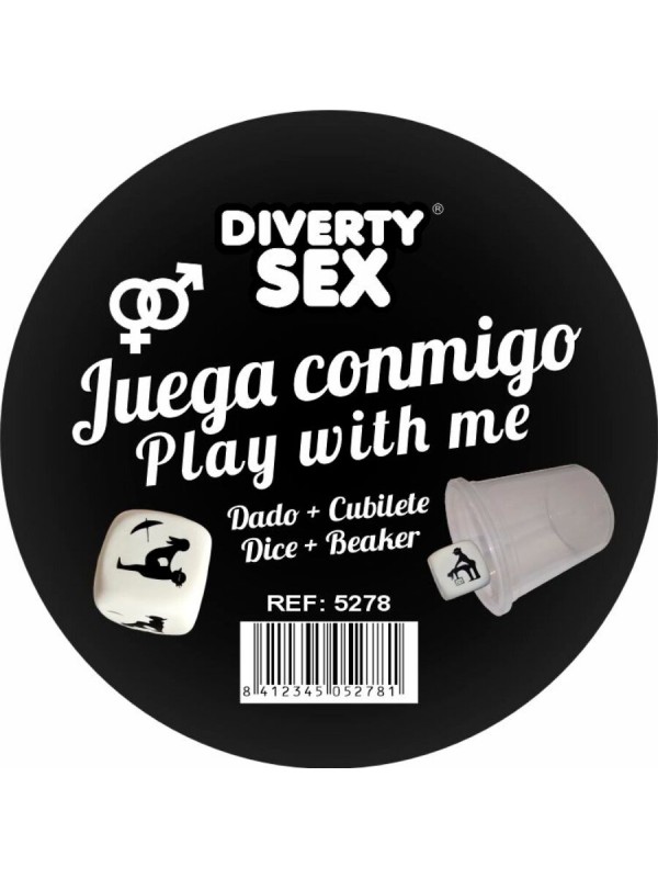 DIABLO PICANTE DADO DURO BLANCO POSTURAS HETERO CON CUBILETE