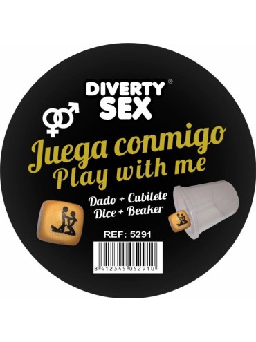 DIABLO PICANTE DADO DURO DORADO POSTURAS HETERO CON CUBILETE