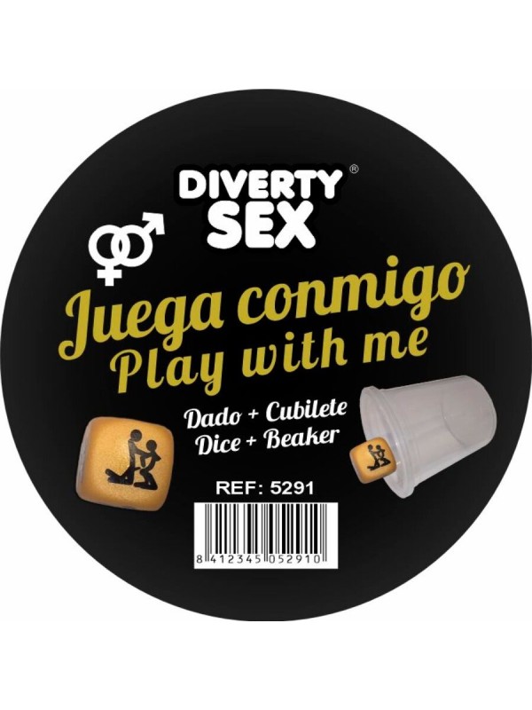 DIABLO PICANTE DADO DURO DORADO POSTURAS HETERO CON CUBILETE