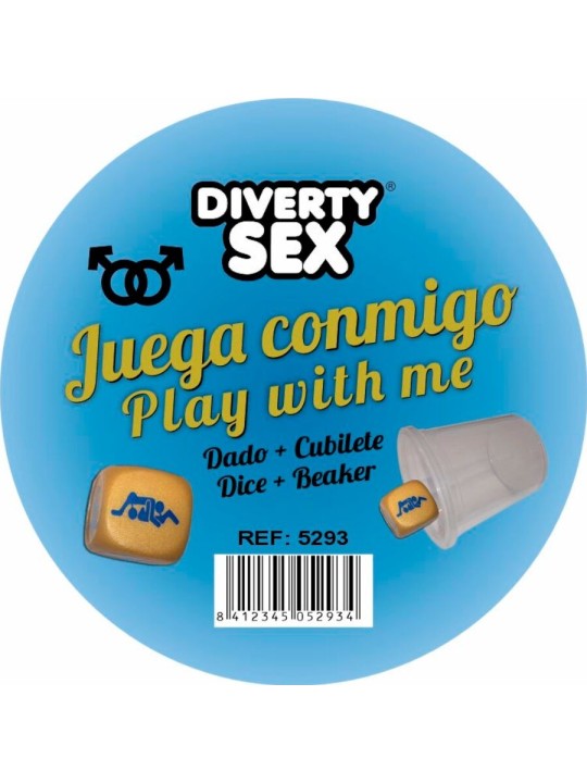 DIABLO PICANTE DADO DURO DORADO POSTURAS CHICOS CON CUBILETE