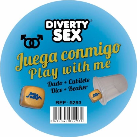 DIABLO PICANTE DADO DURO DORADO POSTURAS CHICOS CON CUBILETE