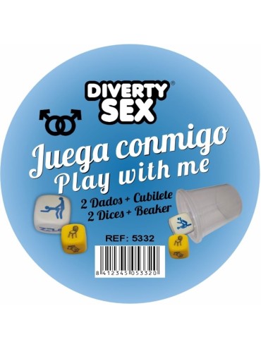 DIABLO PICANTE DADOS LUGAR POSTURAS CHICOS CON CUBILETE