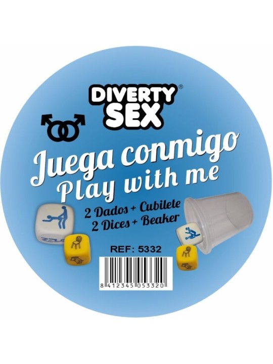 DIABLO PICANTE DADOS LUGAR POSTURAS CHICOS CON CUBILETE