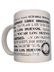 DIABLO PICANTE TAZA BLANCA DE SINONIMOS HUEVOS 370 ML