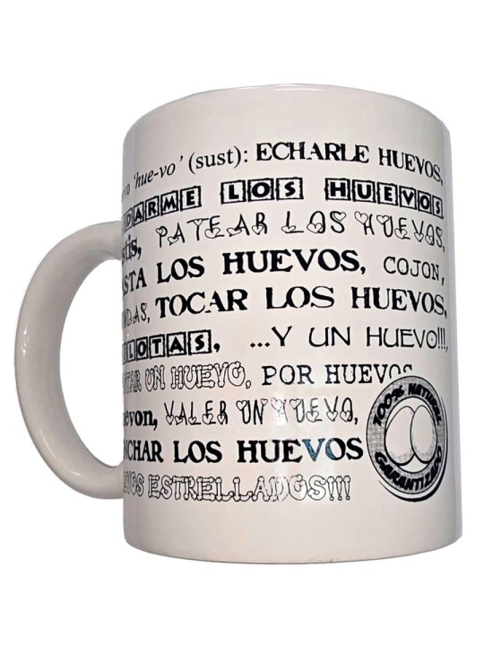 DIABLO PICANTE TAZA BLANCA DE SINONIMOS HUEVOS 370 ML