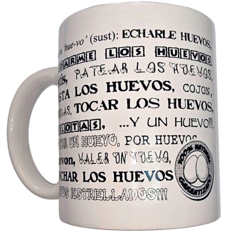 DIABLO PICANTE TAZA BLANCA DE SINONIMOS HUEVOS 370 ML