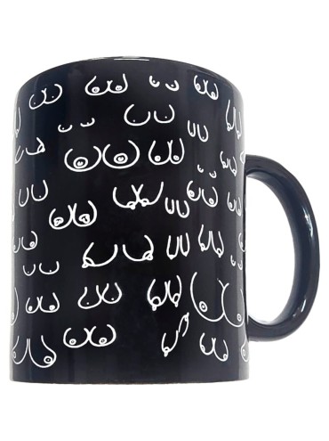 DIABLO PICANTE TAZA NEGRA TETAS 370 ML