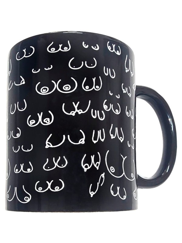 DIABLO PICANTE TAZA NEGRA TETAS 370 ML