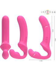 INTENSE AMY VIBRADOR DOBLE 20 CM ROSA CONTROL REMOTO