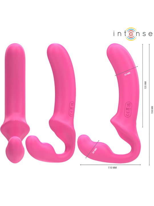 INTENSE AMY VIBRADOR DOBLE 20 CM ROSA CONTROL REMOTO