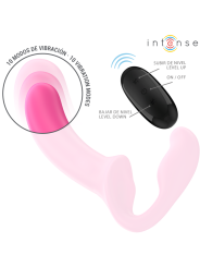 INTENSE AMY VIBRADOR DOBLE 20 CM ROSA CONTROL REMOTO