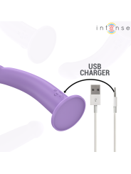 INTENSE EDDIE VIBRADOR 175 CM 10 VIBRACIONES MORADO CONTROL REMOTO