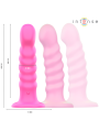 INTENSE CINDY VIBRADOR TALLA L DISENO EN ESPIRAL 10 VIBRACIONES ROSA CONTROL REMOTO