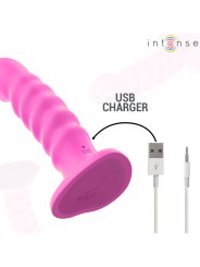 INTENSE CINDY VIBRADOR TALLA L DISENO EN ESPIRAL 10 VIBRACIONES ROSA CONTROL REMOTO