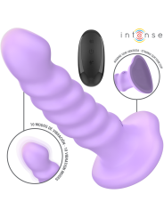 INTENSE BRENDA VIBRADOR TALLA M DISENO EN ESPIRAL 10 VIBRACIONES MORADO CONTROL REMOTO