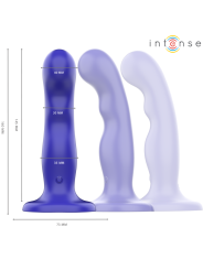 INTENSE SHORTY VIBRADOR CON VENTOSA AZUL CONTROL REMOTO