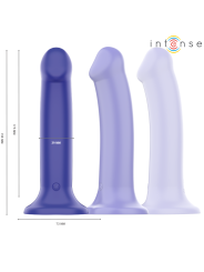 INTENSE VICTORIA VIBRADOR CON VENTOSA 10 VIBRACIONES AZUL OSCURO CONTROL REMOTO