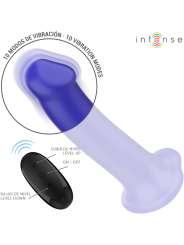 INTENSE VICTORIA VIBRADOR CON VENTOSA 10 VIBRACIONES AZUL OSCURO CONTROL REMOTO