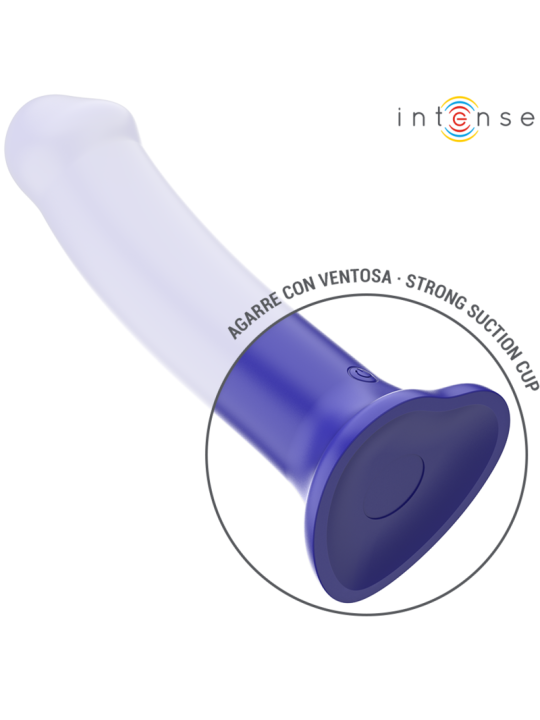 INTENSE VICTORIA VIBRADOR CON VENTOSA 10 VIBRACIONES AZUL OSCURO CONTROL REMOTO