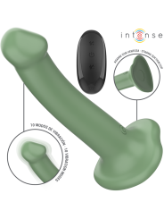 INTENSE BECCA VIBRADOR CON VENTOSA 10 VIBRACIONES VERDE CONTROL REMOTO