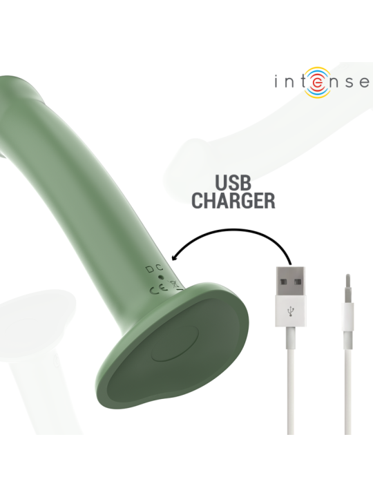 INTENSE BECCA VIBRADOR CON VENTOSA 10 VIBRACIONES VERDE CONTROL REMOTO