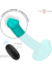 INTENSE KATIE VIBRADOR CON VENTOSA 10 VIBRACIONES AZUL OSCURO CONTROL REMOTO