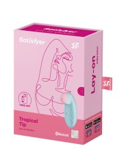 SATISFYER TROPICAL TIP VIBRADOR LAY ON AZUL