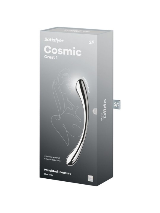 SATISFYER COSMIC CREST 1 DILDO ACERO INOXIDABLE DOBLE USO