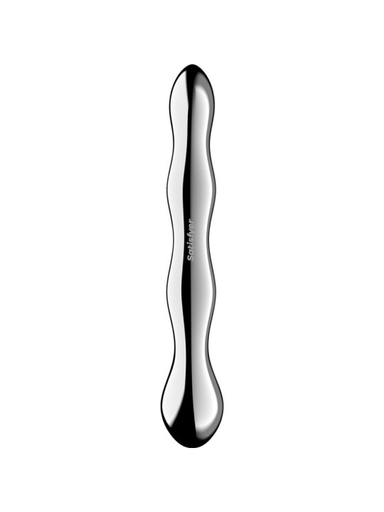 SATISFYER COSMIC CREST 2 DILDO ACERO INOXIDABLE DOBLE USO