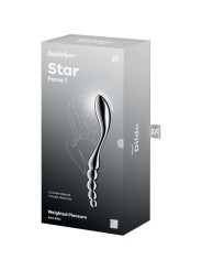 SATISFYER STAR FORCE 1 DILDO ACERO INOXIDABLE DOBLE USO