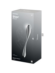SATISFYER STAR FORCE 3 DILDO ACERO INOXIDABLE DOBLE USO