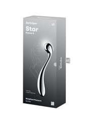 SATISFYER STAR FORCE 4 DILDO ACERO INOXIDABLE DOBLE USO