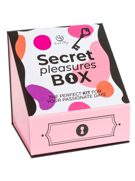 SECRET PLAY CAJA DE PLACERES PARA PAREJAS DADOS BALA VIBRADORA PLUMERO
